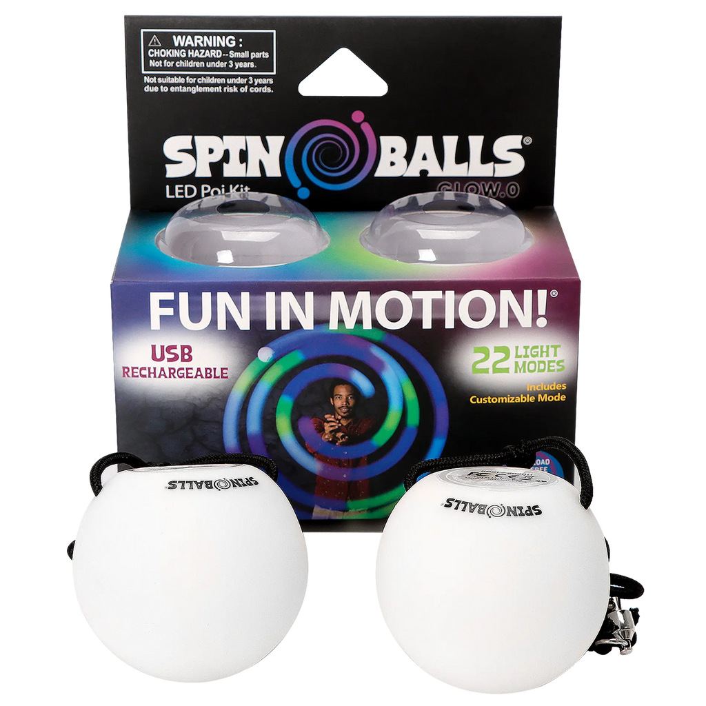 Glow. 0 LED Rechargeable Poi Set - Light Flow