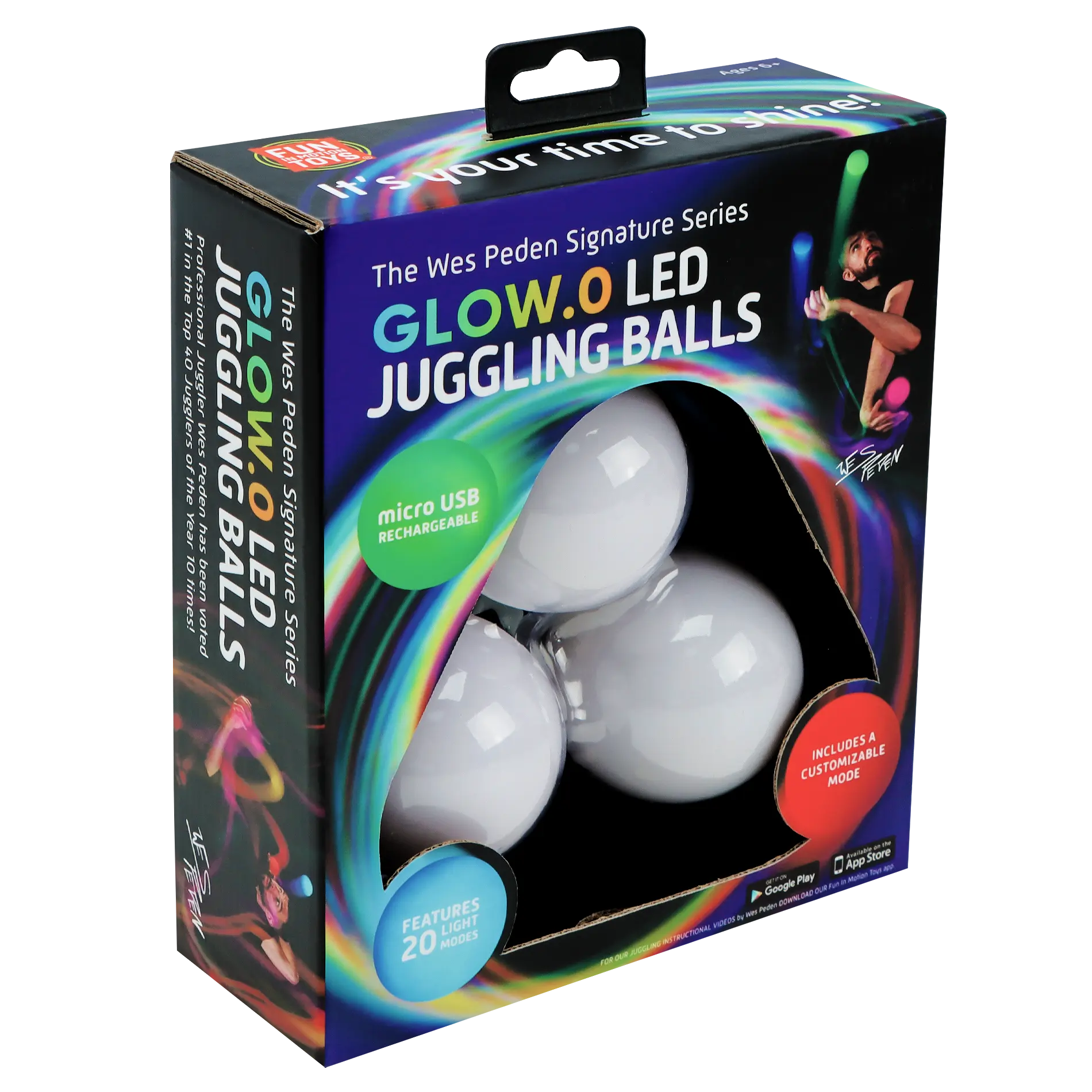 Wes Peden Glow.0 Juggling Balls - Play Time