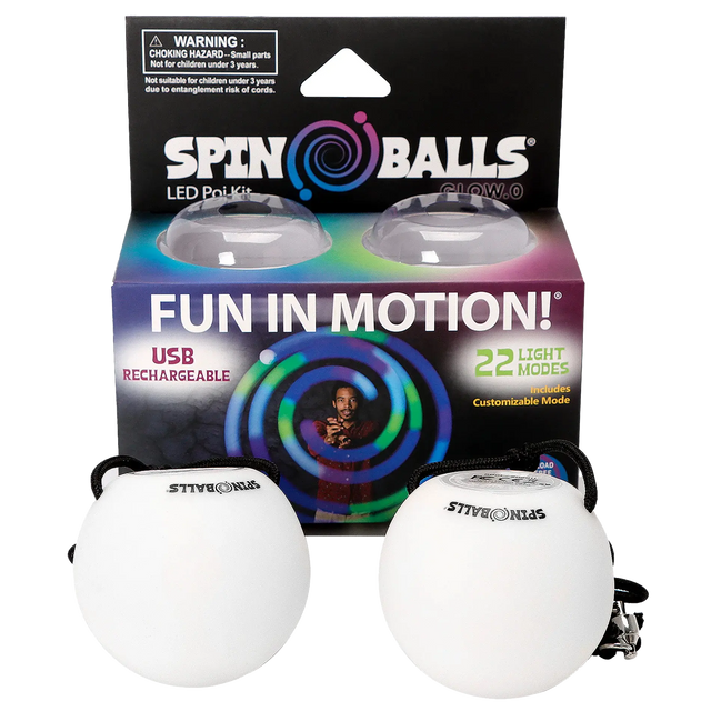 Glow. 0 LED Rechargeable Poi Set - Light Flow