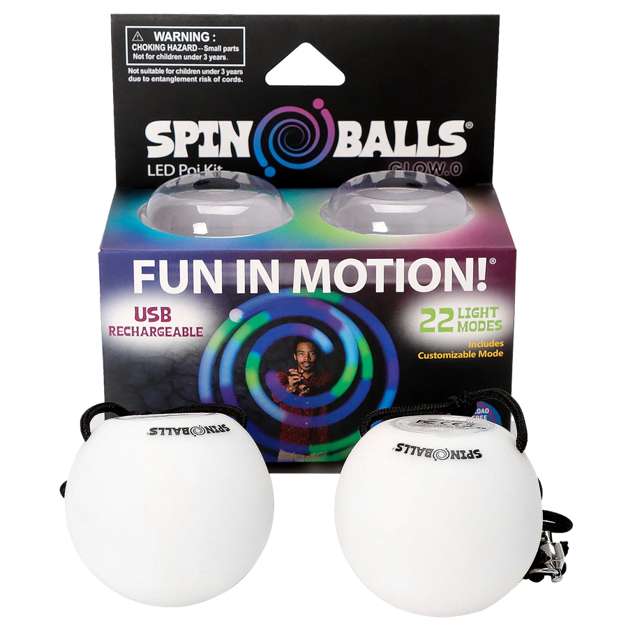 Glow. 0 LED Rechargeable Poi Set - Night Motion